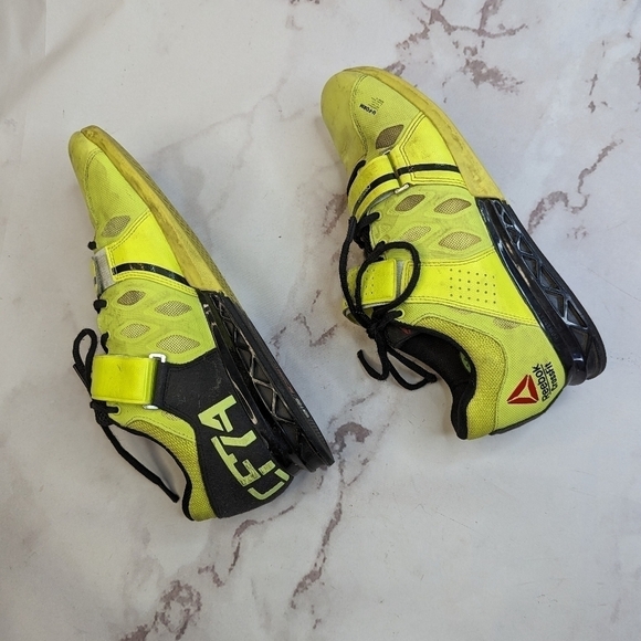 Reebok CrossFit Shoe Men 9 Yellow U Form Lifter Plus 2.0 CF74 109353471 - Picture 11 of 12